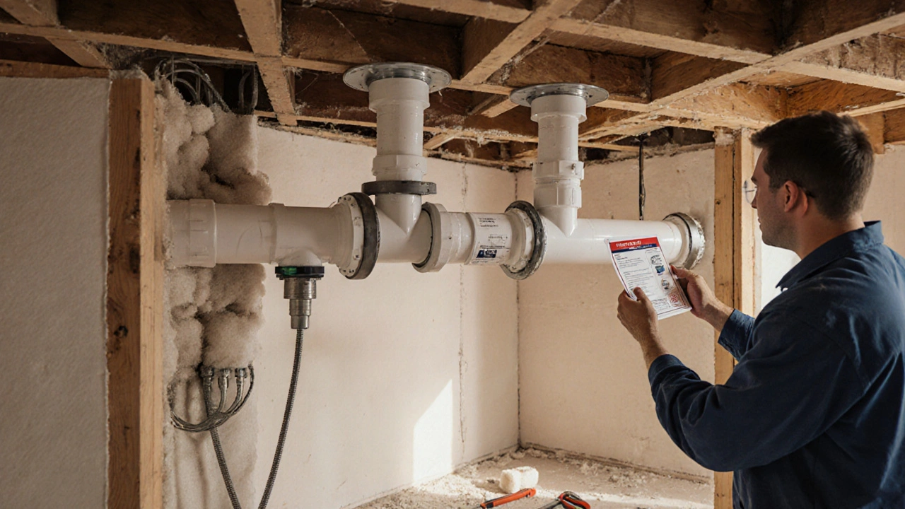 Sanitärinstallation im Badumbau: Leitungsführung und Brandschutz richtig planen