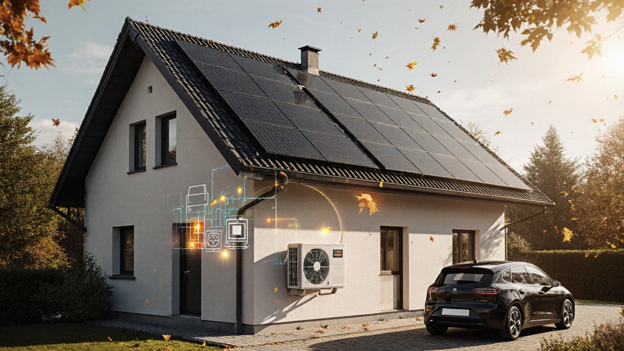 Photovoltaik auf dem Dach: So decken Sie Wärmepumpe und Haushalt mit Solarstrom ab