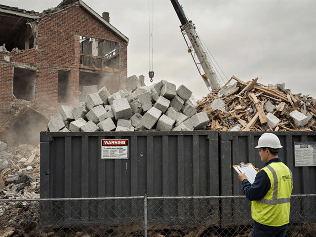 Abbrucharbeiten kalkulieren: Container, Entsorgung und Schadstoffe richtig planen