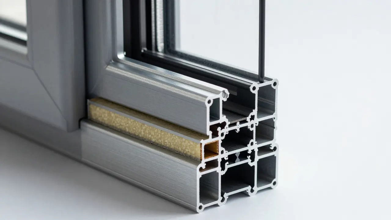 Querschnitt der dreifachen Abdichtungsebenen am Fenster