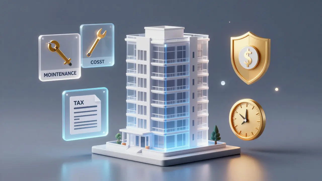 3D-Modell zeigt Immobilienkosten wie Wartung und Steuern