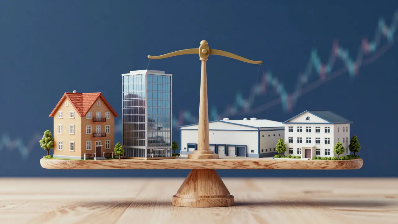 Diversifikation über Immobilienklassen: Wohnen, Büro, Logistik & Pflege als Strategie