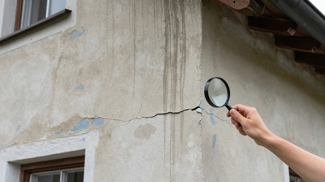 Fassadenschäden am Einfamilienhaus erkennen und richtig bewerten