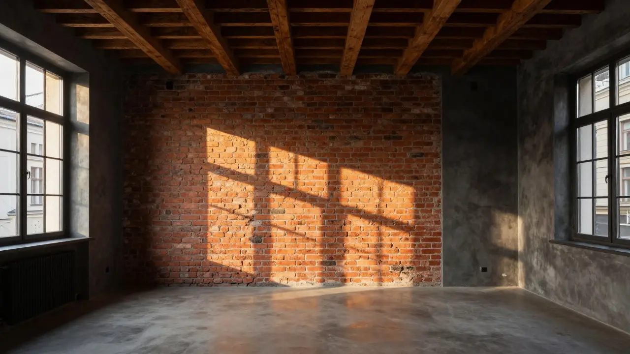 Industrial Style im Altbau: Sichtbeton, Metall und Backstein richtig einsetzen