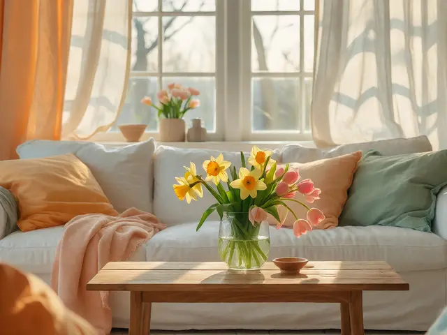 Wohnzimmer saisonal dekorieren: Ideen für Frühling, Herbst und Winter