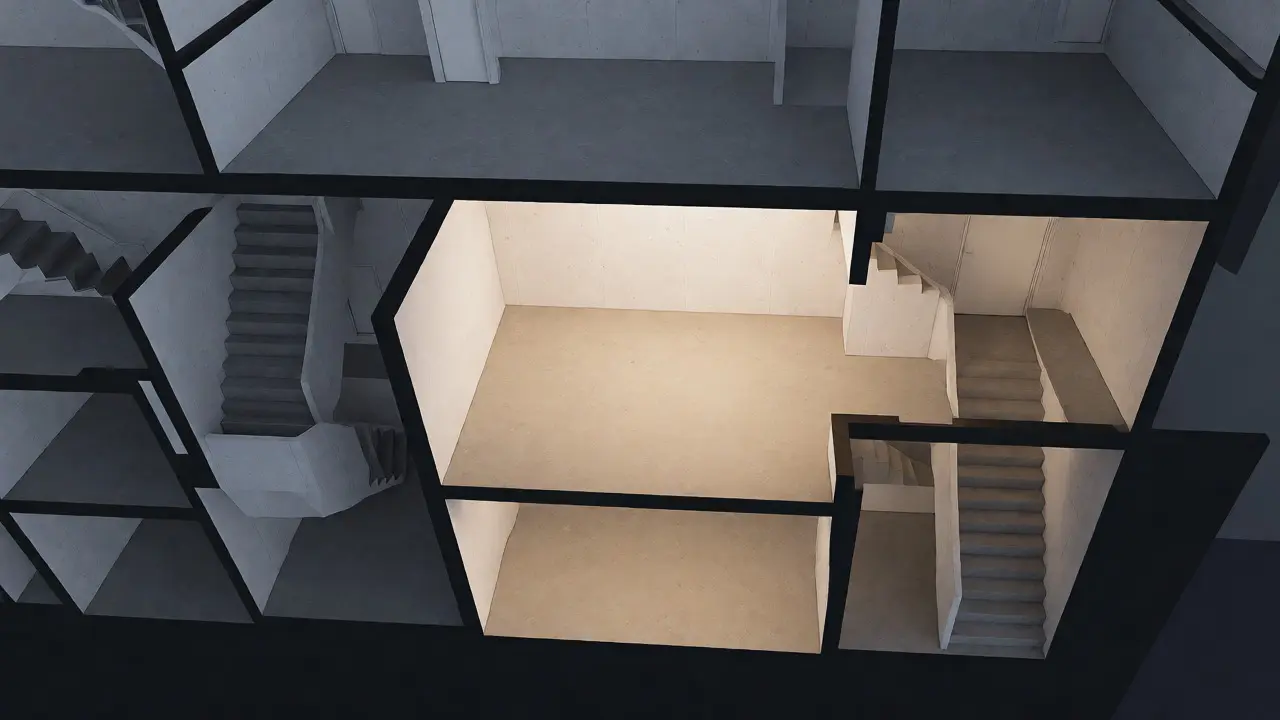 Architektonische Darstellung von Sondernutzungsrechten